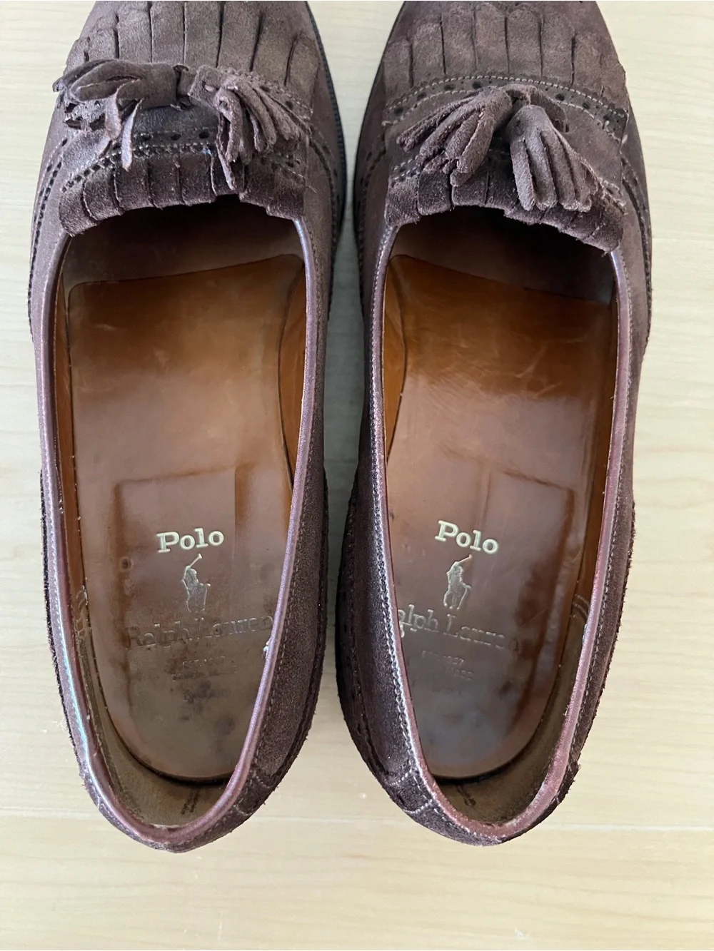 Polo Ralph Lauren x Crockett & Jones Suede BenchMade Kiltie Tassel Brogue Loafer